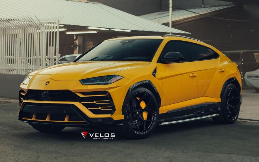 Lamborghini Urus Giallo Auge on Velos Wheels (VXS02) '2019